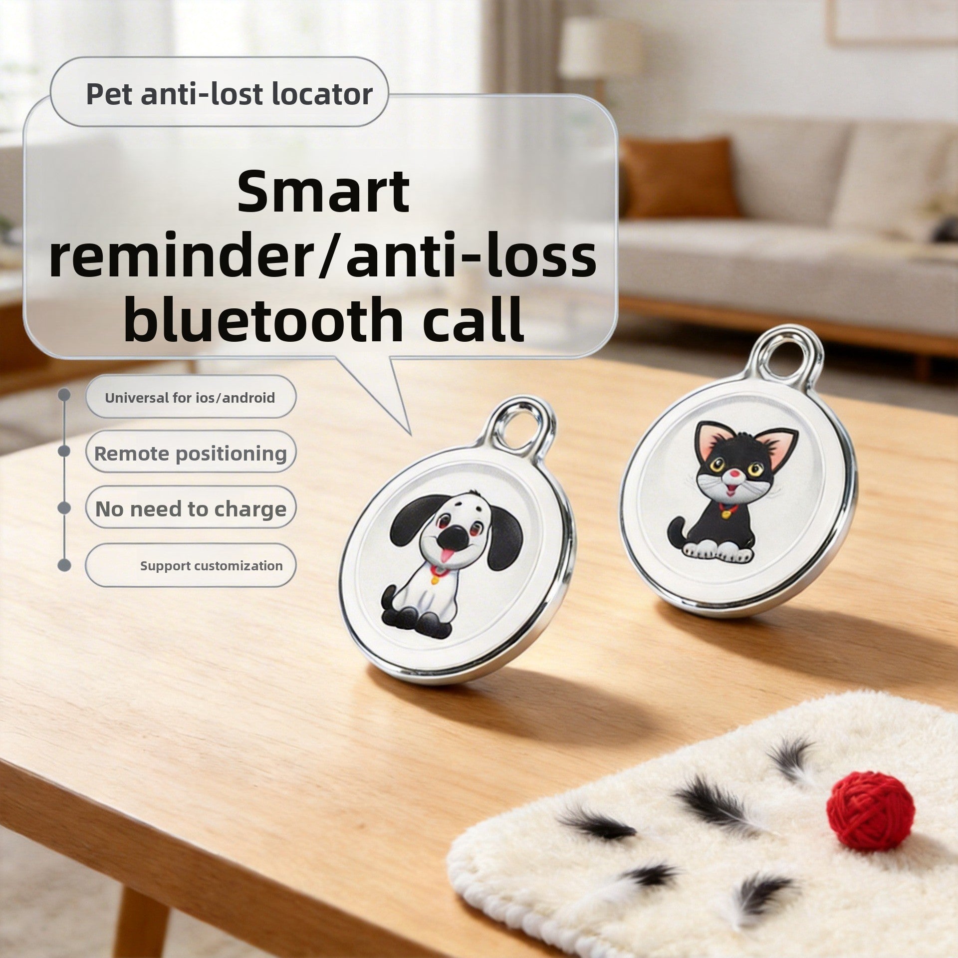 Novadrive Smart Bluetooth GPS Pet Tracker & Finder.