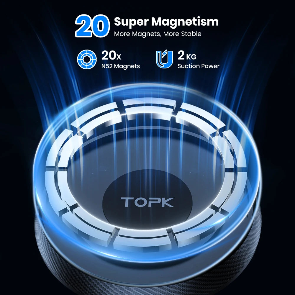 Magnetic MagSafe Car Phone Mount - Sure & Stable for Any Drive