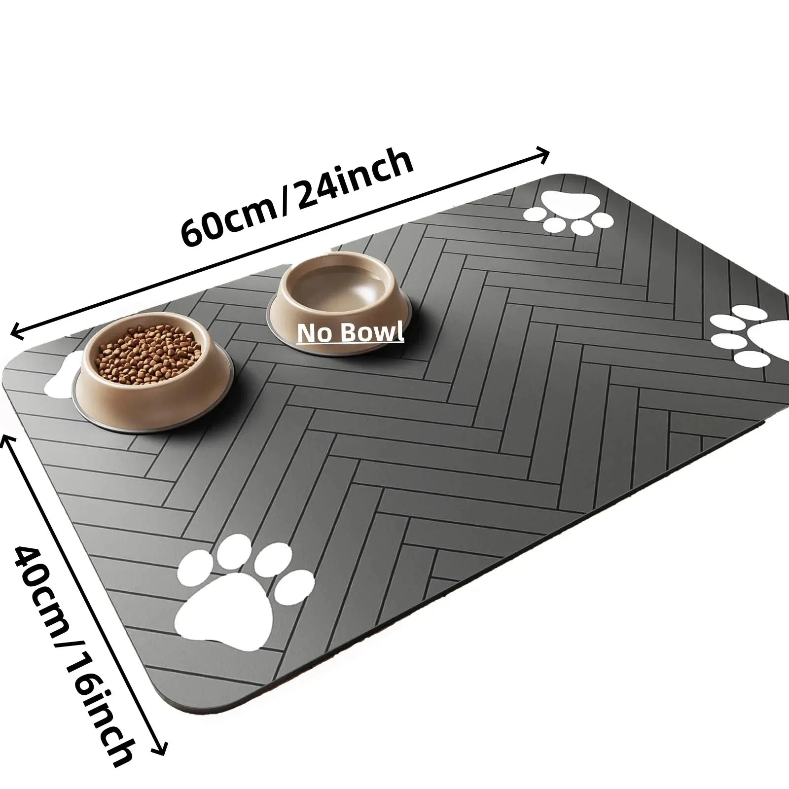 Premium absorbent pet feeding mat-Non-Slip & waterproof