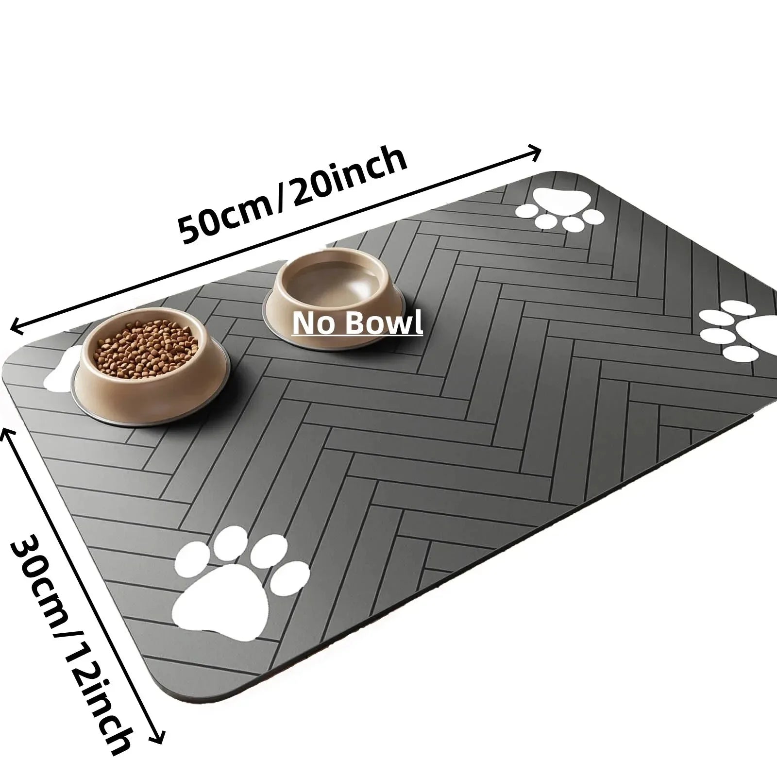 Premium absorbent pet feeding mat-Non-Slip & waterproof