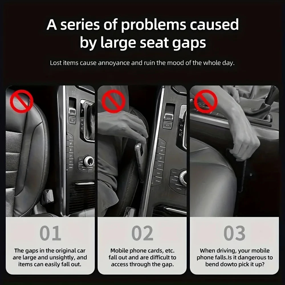 Premium Car Seat Gap Organizer & Filler (2 pack)