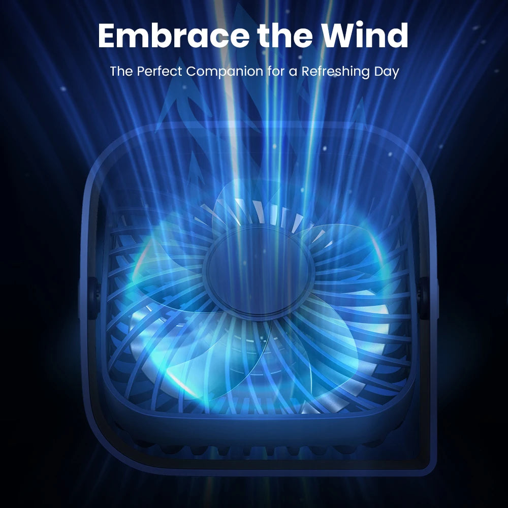 No drive BreezePro:Ultra-Quiet Portable USB Desk Fan