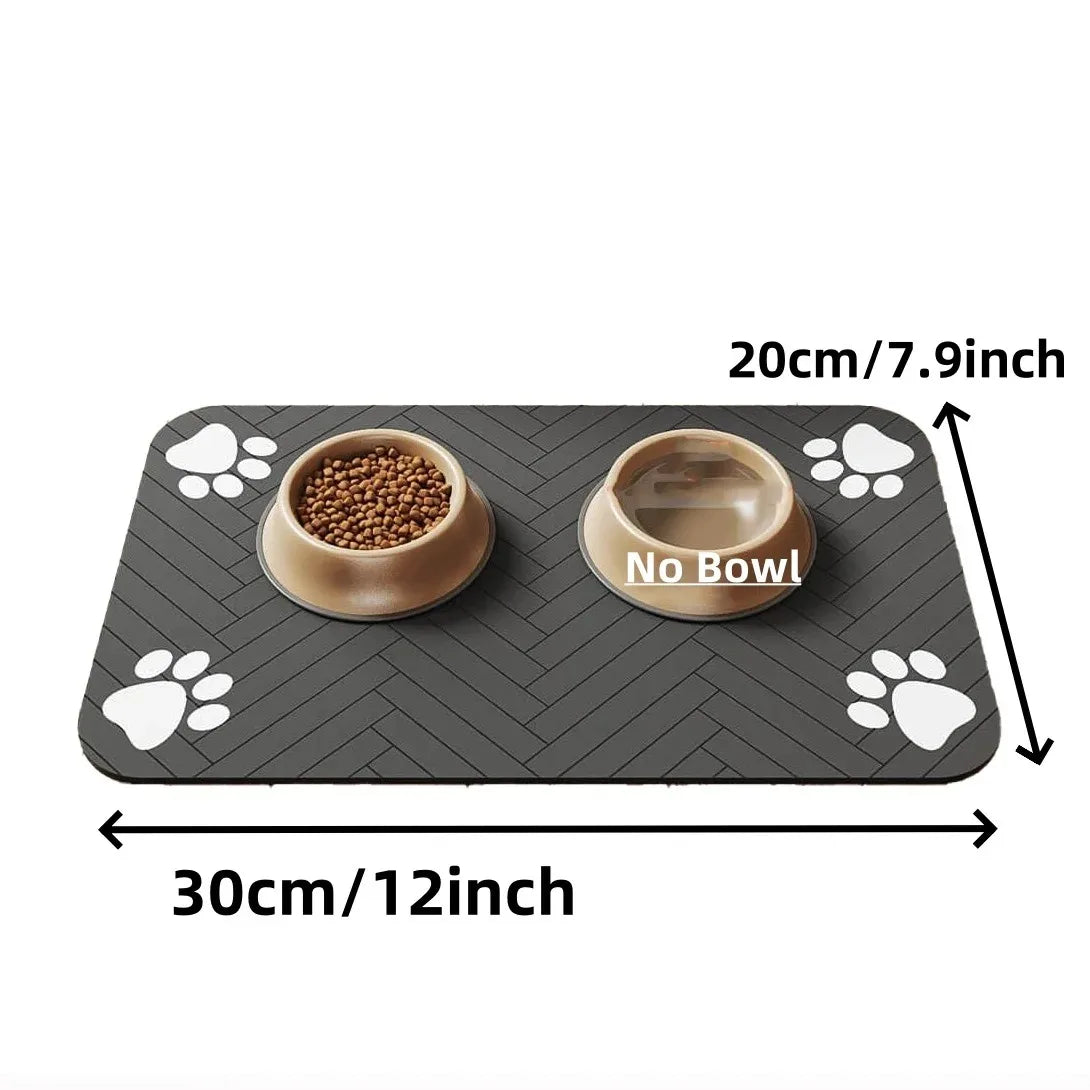 Premium absorbent pet feeding mat-Non-Slip & waterproof