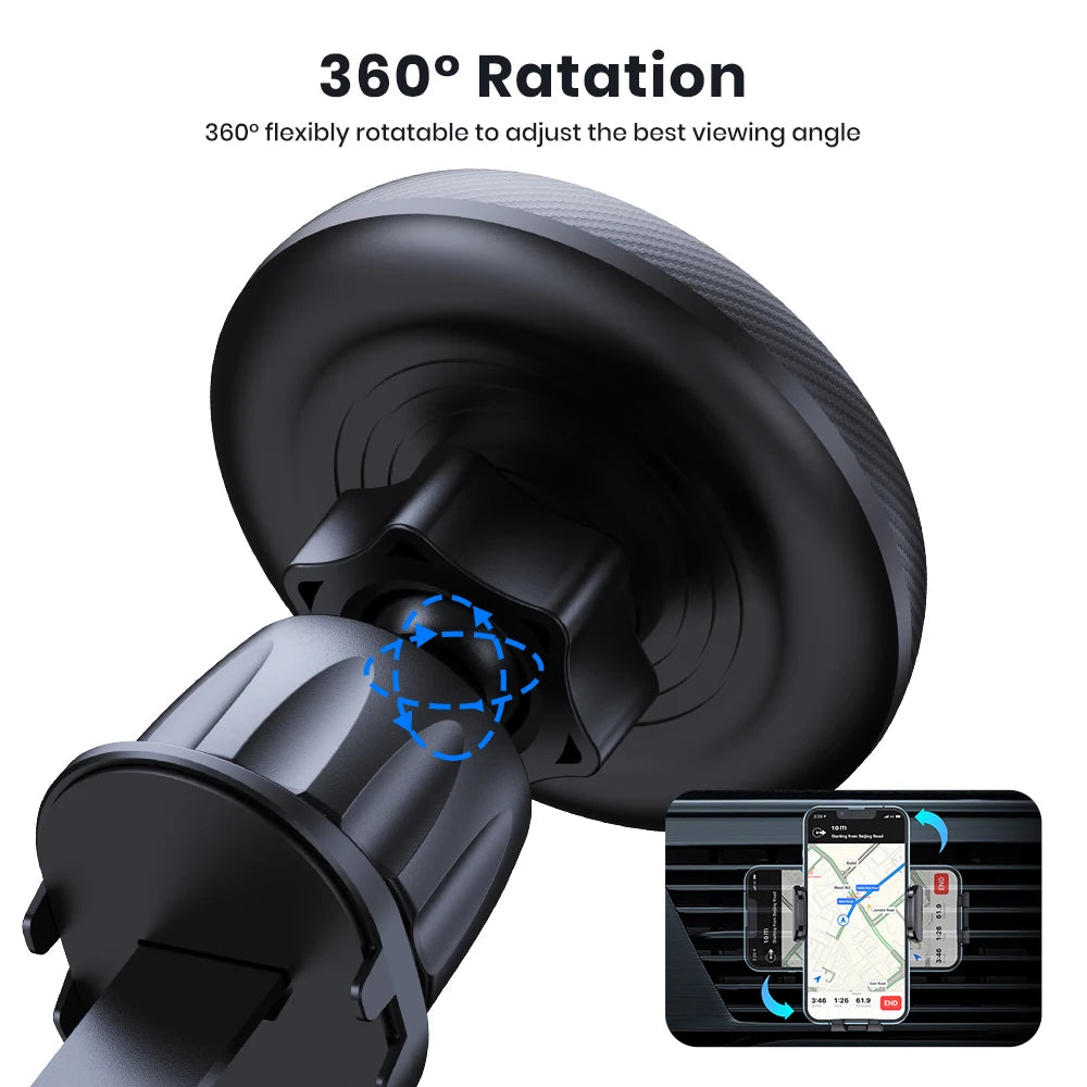 Magnetic MagSafe Car Phone Mount - Sure & Stable for Any Drive