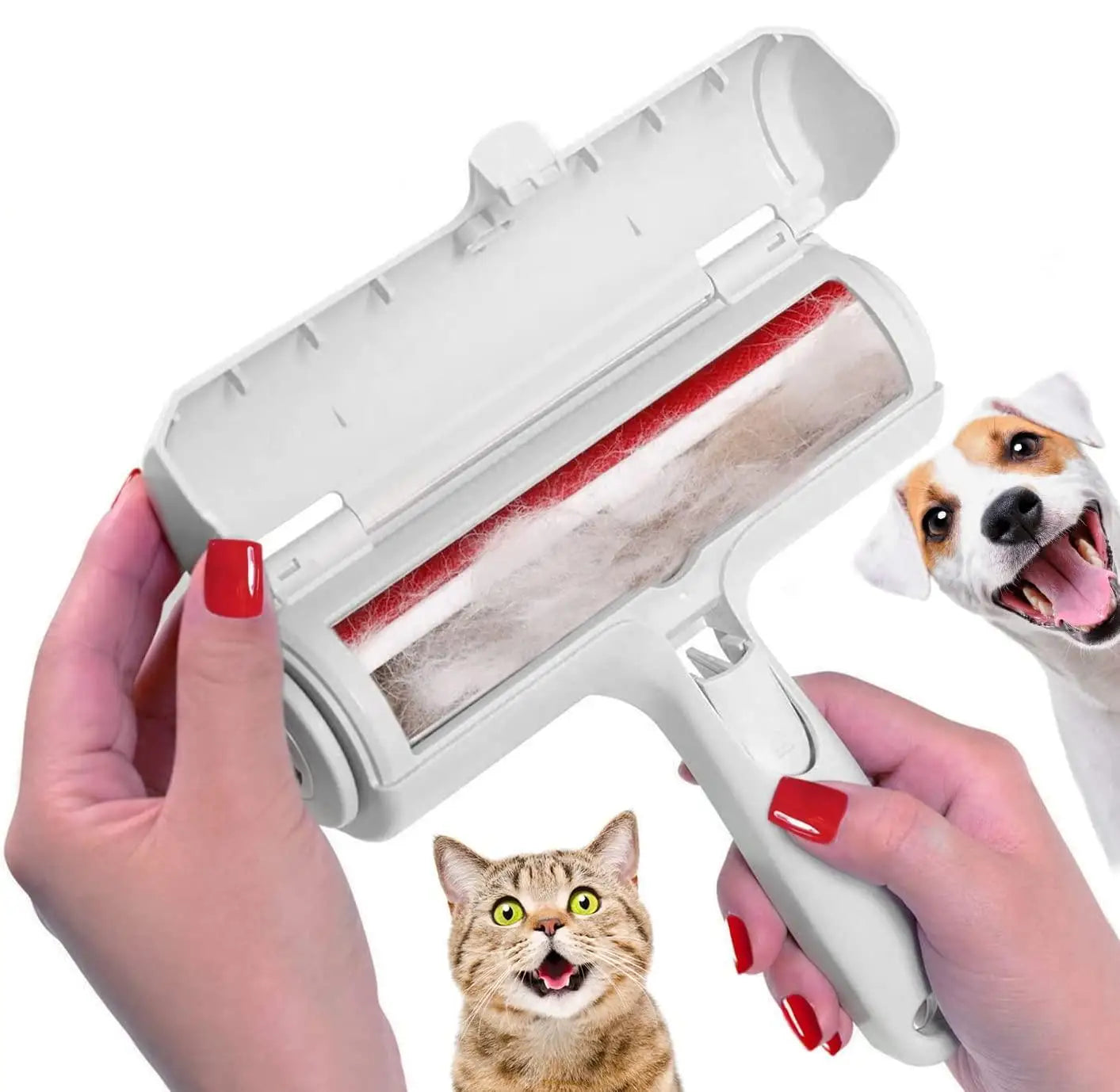 Rodillo Quita pelo Autolimpiable para Mascotas Novadrive