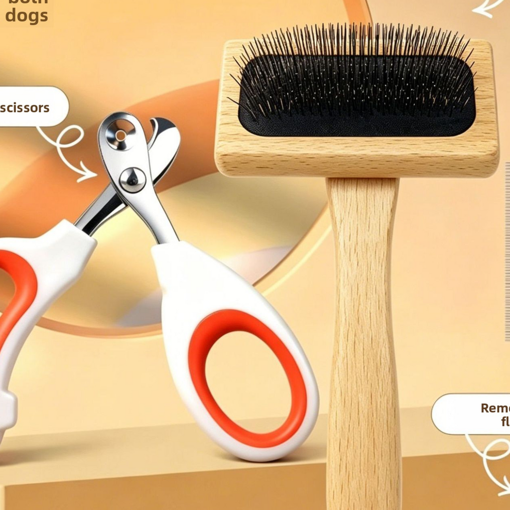 Novadrive Professional Pet Deshedding Tool - Undercoat Grooming Brush for Dog