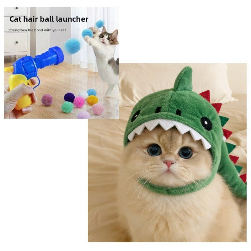 Novadrive Cute Dinosaur Dog Costume - Funny pet Halloween Headgear Hat